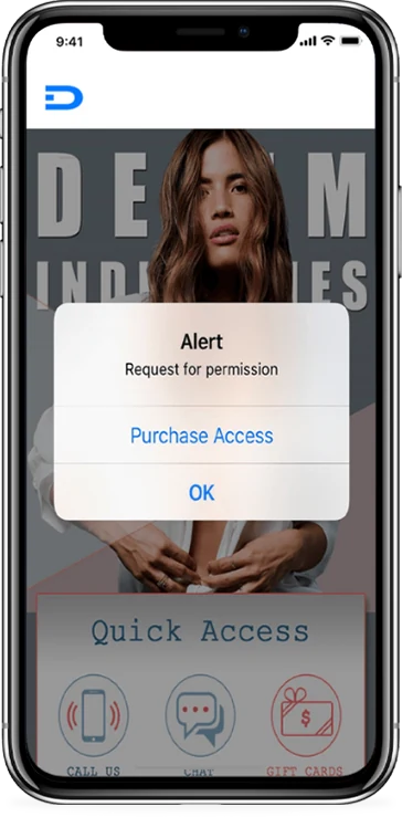 Paid Membership screen