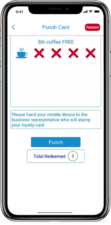 Punch Card screen