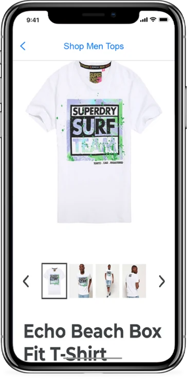 Shopping Cart screen